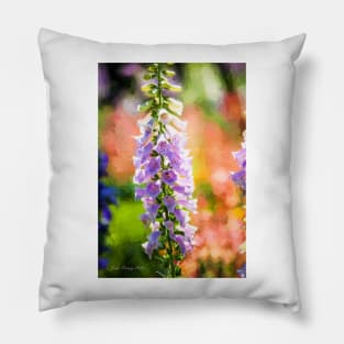 Purple Delphinium #1 Pillow