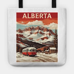 Alberta Canada Vintage Poster Tourism Tote