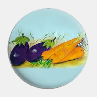 Beetroot and Carrots Pin