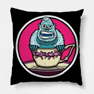 Tea Cup Yeti Pillow