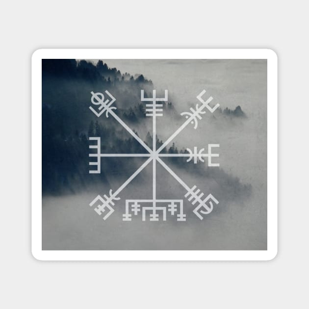 Vegvisir | Icelandic staves Magnet by Time Nomads