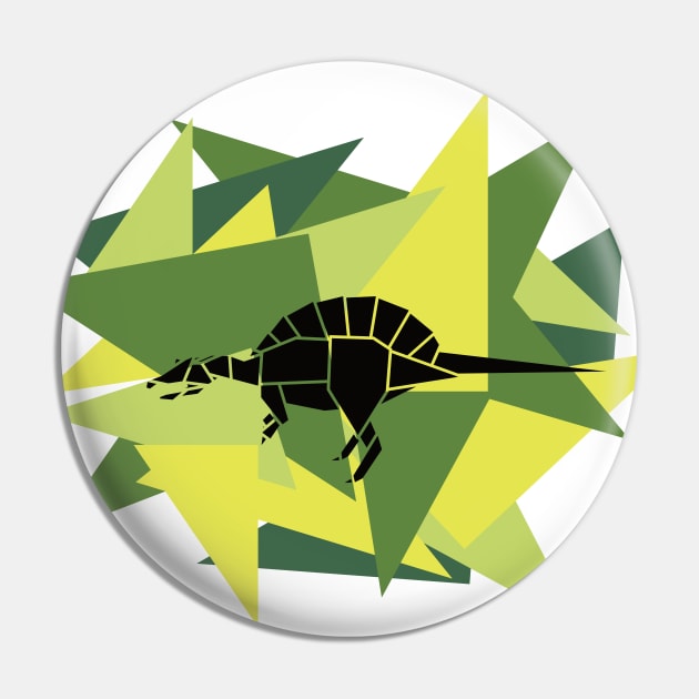 Paper Shards Origami Spinosaurus Pin by Print Stop Studio