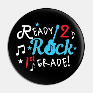 Ready To Rock 1St Grade Guitar Theme Boy Gift Pin