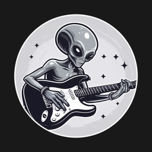 Alien Playing Guitar T-Shirt