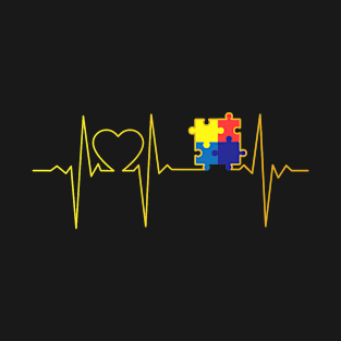 Autism Heartbeat Autism Awareness T-Shirt