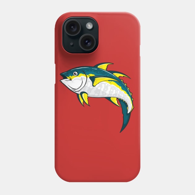 Tuna Fish Illustration Phone Case by Mako Design 