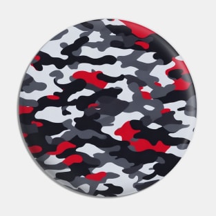 Red Military Camouflage design for Phone Case Pin