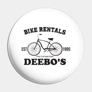 BIKE RENTAL EST 1995 DEBOO'S Pin
