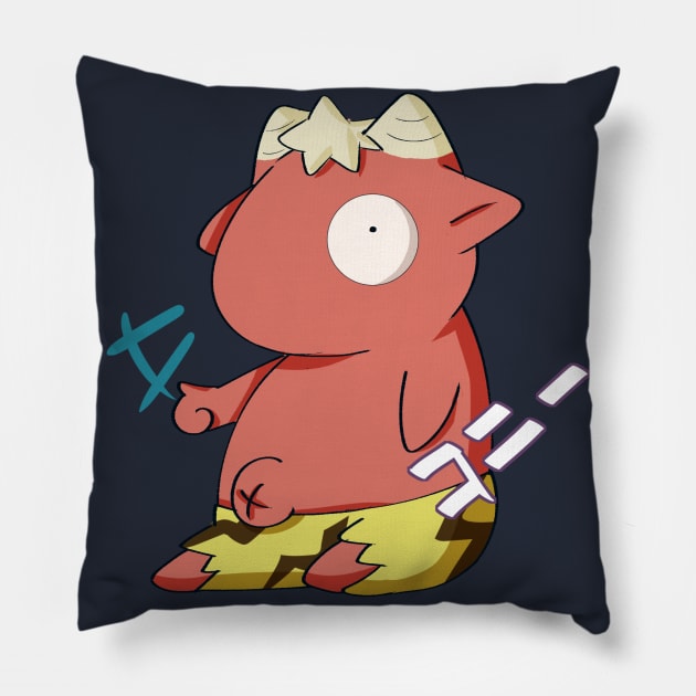 A BABY ONI Pillow by Sagurin