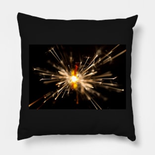 Sparkler in the dark II Pillow