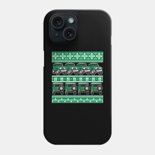 FJ40 Christmas Sweater in Green Phone Case