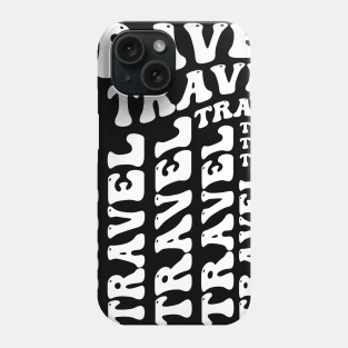 Travel modern wave typography design Phone Case