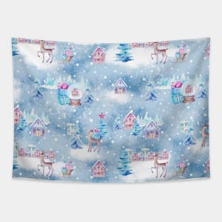 Christmas scene Tapestry