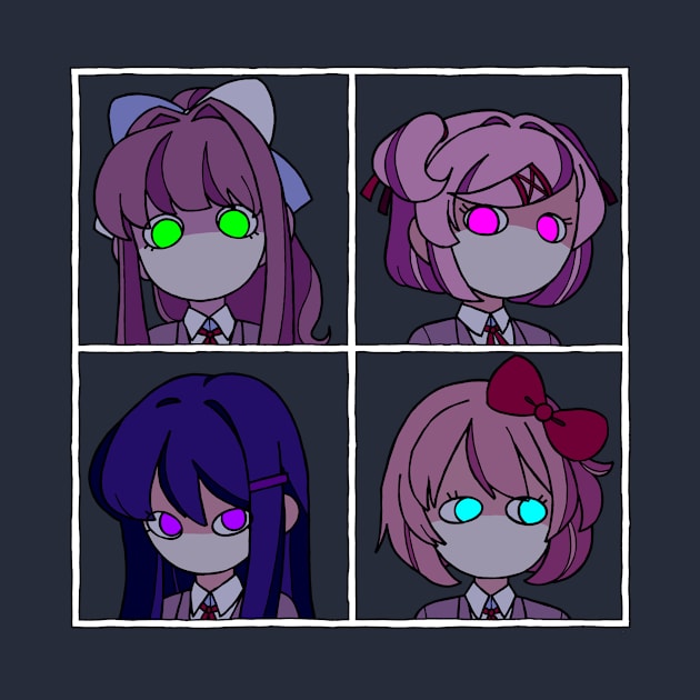 DDLC Eyes by bluethebone by bluethebone