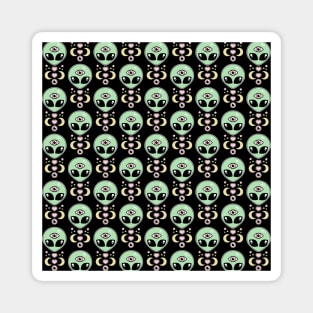 Kawaii Alien Pattern Magnet