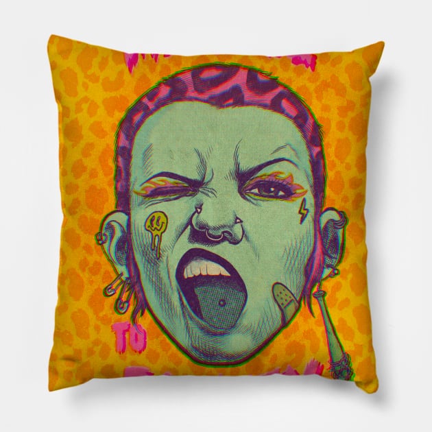 Menace to Society Pillow by aLouro