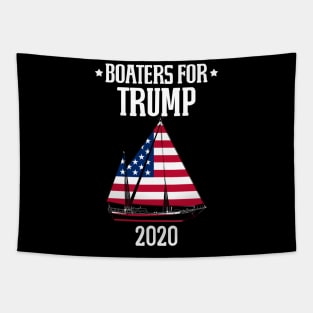 Sailboat Boaters For Trump 2020 Graphic Design Tapestry