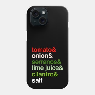Deconstructed Pico de Gallo: Foods of the World - Mexico Phone Case
