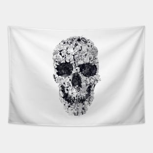 Doodle Skull Tapestry