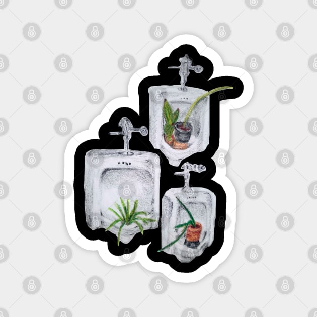 I wet my Plants Magnet by Animal Surrealism