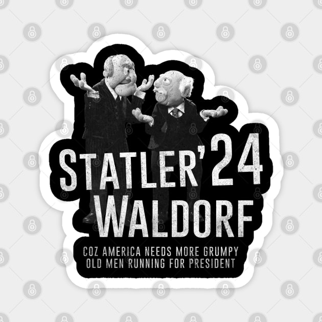 statler waldorf Magnet by Dami BlackTint