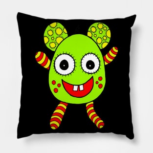 Little Green Monster Pillow