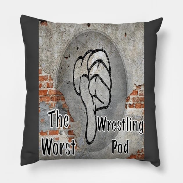 The Worst Wrestling Pod Retro Pillow by TheWorstWrestlingPodcast