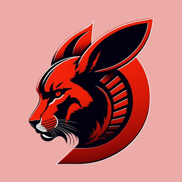 Cyberpunk Red Playboy Bunny Logo Illustration by Rahul Store 24