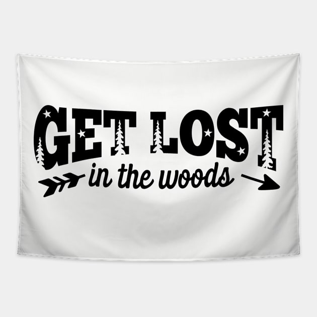 Get Lost Tapestry by WMKDesign