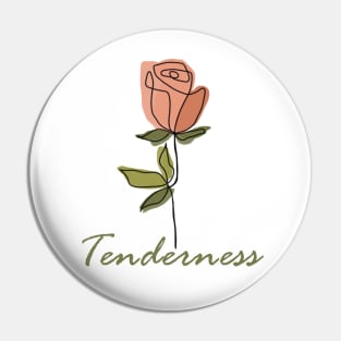 Tenderness one line flower, inspirational meanings Pin