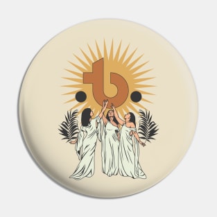 TB Icon of the Sun in Vintage Pin