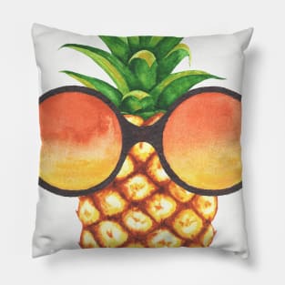 Pineapple with sun glass Pillow