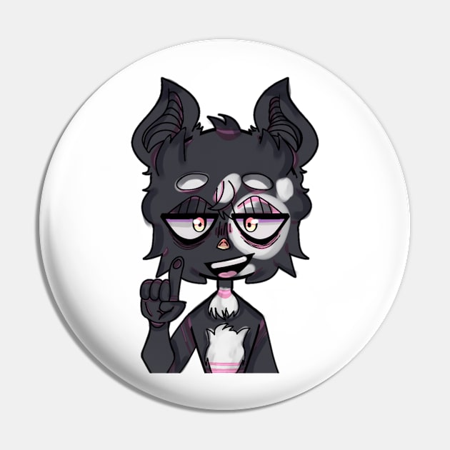 Dark Vampire Girl Pin by Skaar Digital Art