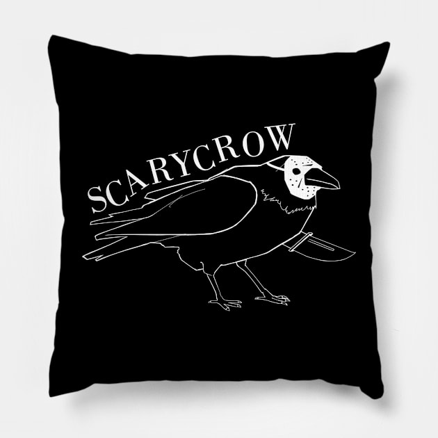 Scarycrow - Dark version Pillow by Dracos Graphics