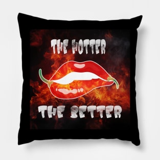 The Hotter The Better Chili Pepper Ghost Pepper Spicy Pillow