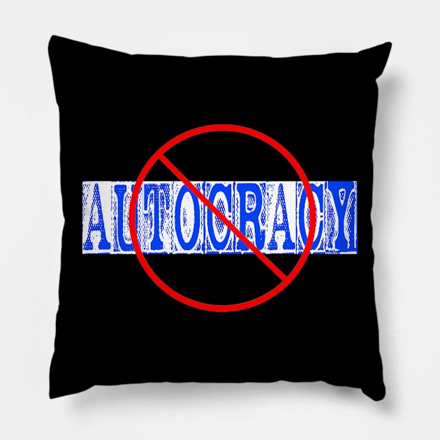 🚫 Autocracy - Back Pillow by SubversiveWare