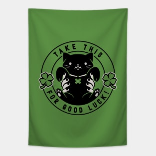 Take This For Good Luck Black Cat by Tobe Fonseca Tapestry