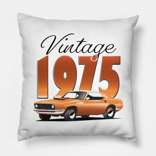 Vintage 1975 classic car Pillow