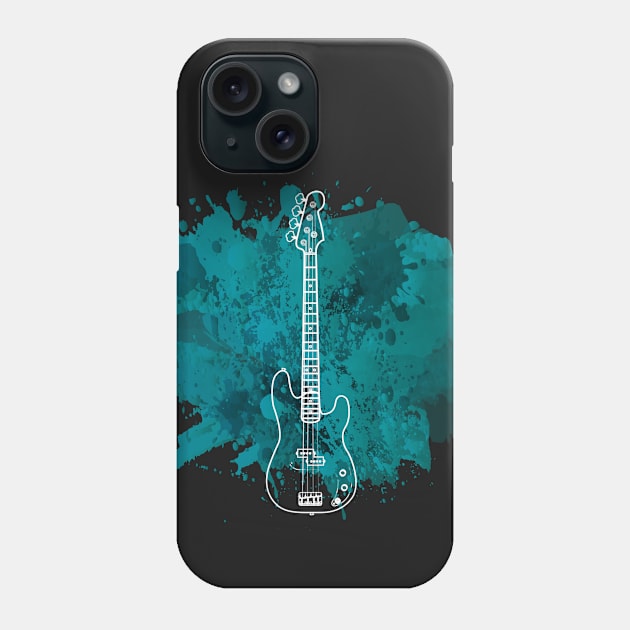 Abstract Bass Guitar Graphic Phone Case by fizzyllama