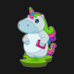 Unicorn Reading Book T-Shirt