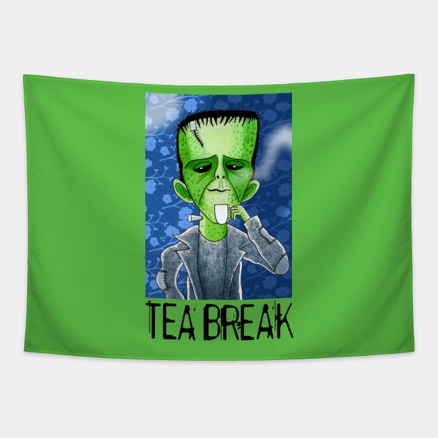 Tea Break Tapestry by Scratch