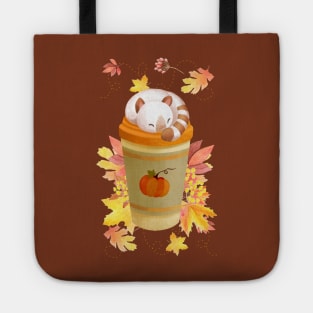 Hello Autumn Coffee Kitten Tote