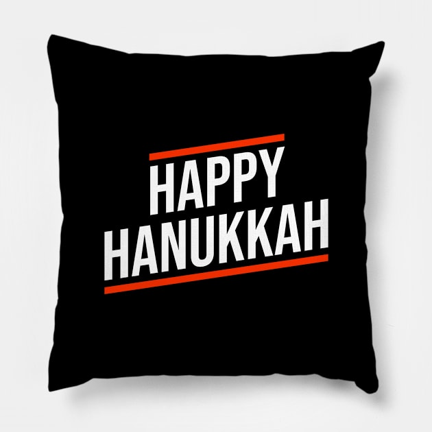 Happy Hanukkah Pillow by Printnation