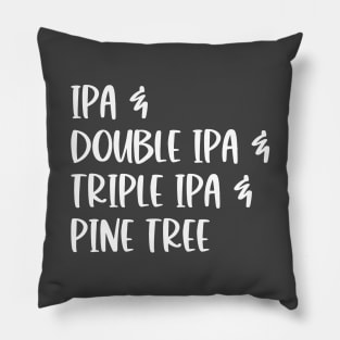 White IPA Beer List Pillow