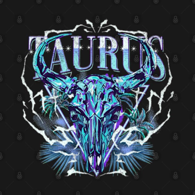 Taurus Bootleg Retro HipHop Zodiac Sign Astrology by Lavender Celeste