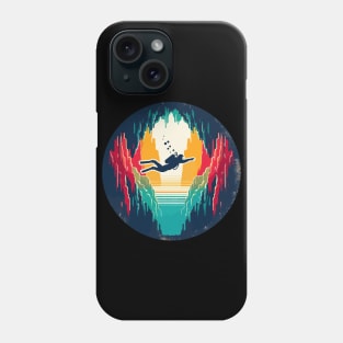 Retro Cave Diving Explore Adventure Phone Case