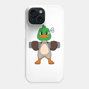 Duck Fitness Dumbbells Sports Phone Case