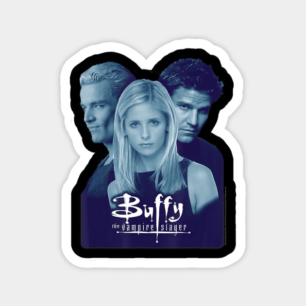 Buffy the Vampire Slayer Buffy Angel Spike Photo Magnet by defreitasysou