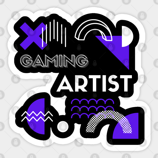 Gaming Artist Retro - Gaming - Sticker