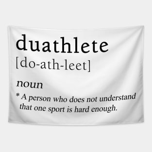 Duathtlete Definition | Duathlon Sport Tapestry